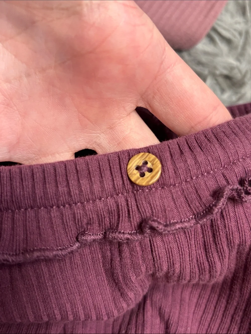 Carter's Ribbed Two-Pack Leggings in Plum and Dusty Pink